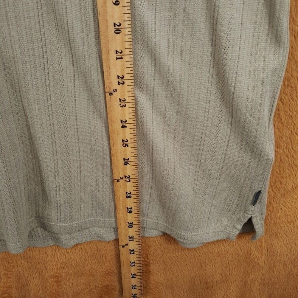 JOHN VARVATOS Shirt Mens XXL Tan Pullover Henley Short Sleeve Ribbed Knit CIEL - Picture 7 of 9